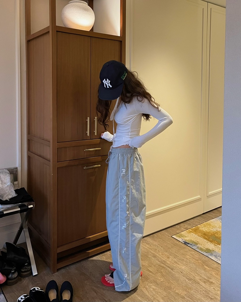 LOVE PULL東大門實拍女裝新款熱賣休閑時尚26春夏休閑褲刺繡LOVE PULL休閑褲