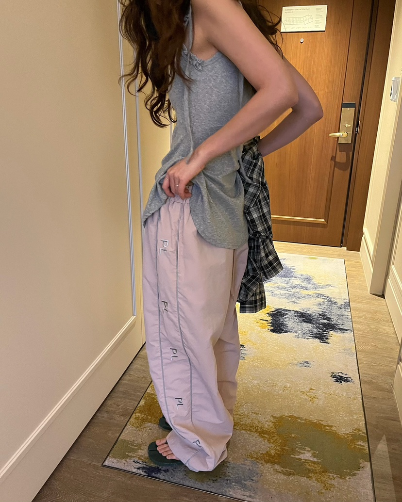 LOVE PULL東大門實拍女裝新款熱賣休閑時尚26春夏休閑褲刺繡LOVE PULL休閑褲