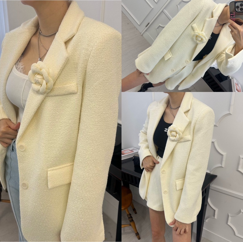 SOUIT東大門實拍女裝新品時尚休閑推薦熱賣真品夾克粗花呢SOUIT by mabel-L夾克