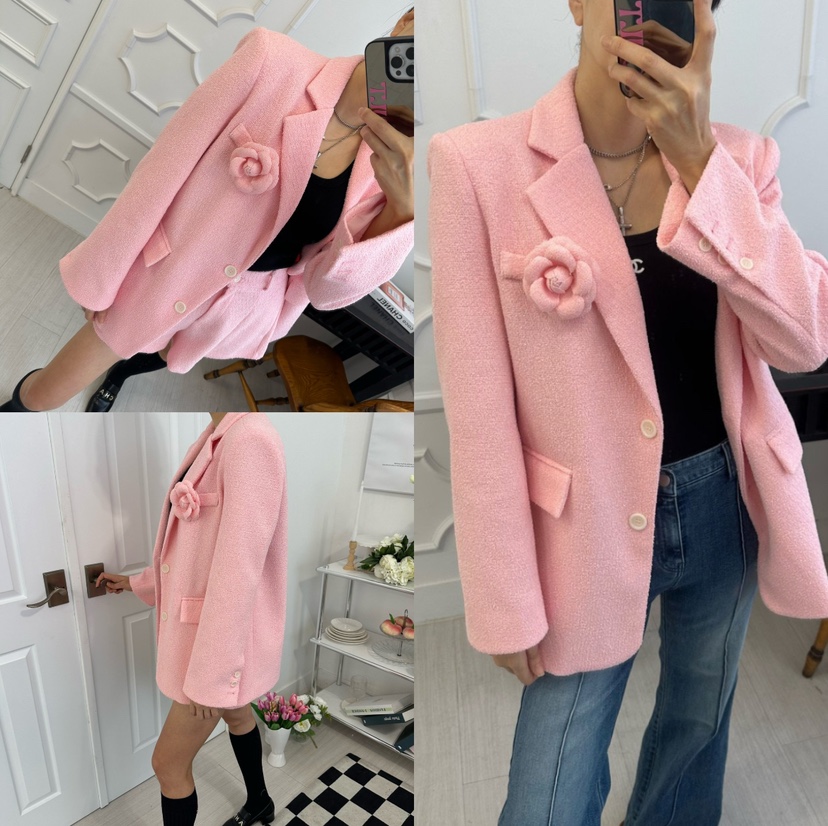 SOUIT東大門實拍女裝新品時尚休閑推薦熱賣真品夾克粗花呢SOUIT by mabel-L夾克