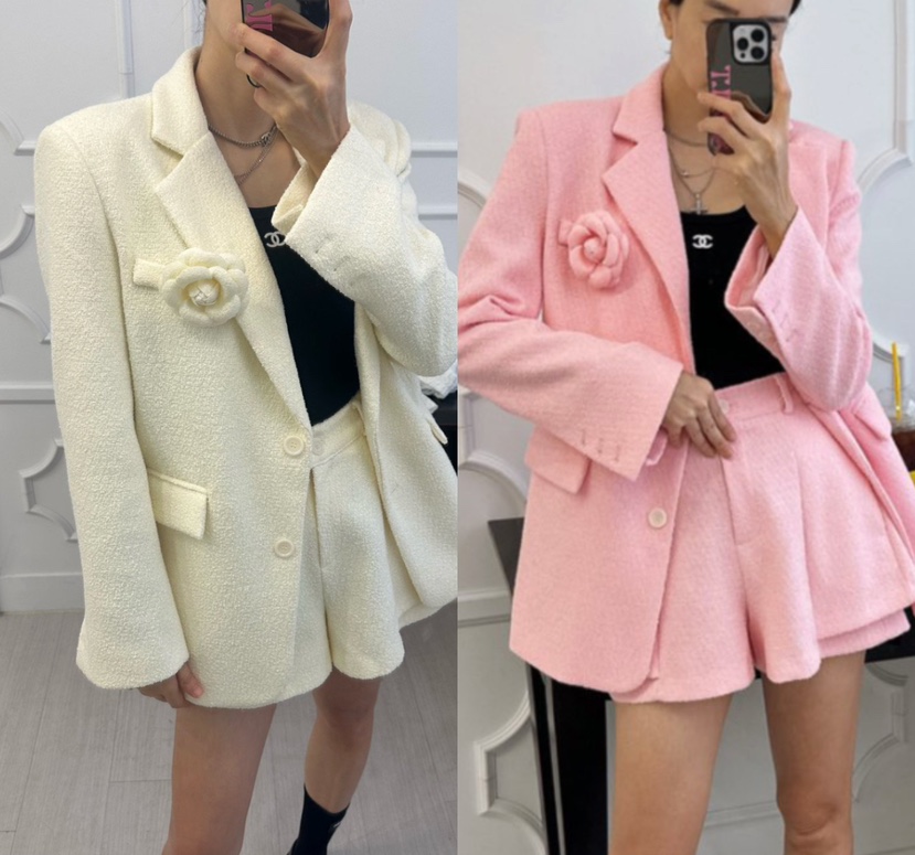 SOUIT東大門實拍女裝新品時尚休閑推薦熱賣真品夾克粗花呢SOUIT by mabel-L夾克