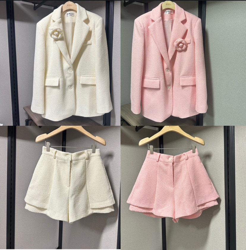 SOUIT東大門實拍女裝新品時尚休閑推薦熱賣真品夾克粗花呢SOUIT by mabel-L夾克