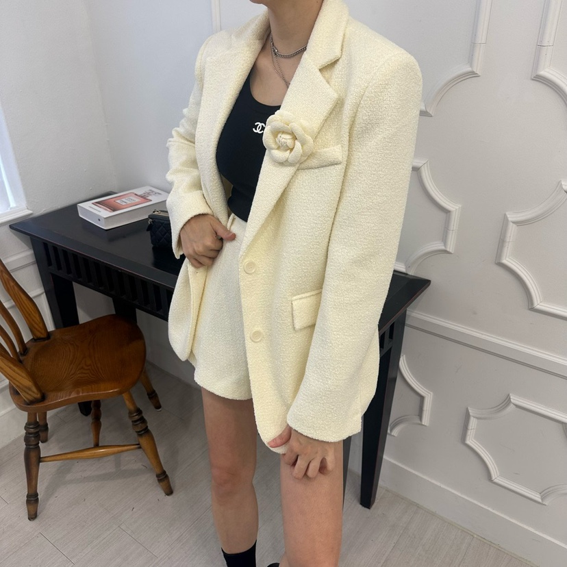 SOUIT東大門實拍女裝新品時尚休閑推薦熱賣真品夾克粗花呢SOUIT by mabel-L夾克