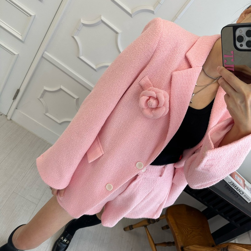 SOUIT東大門實拍女裝新品時尚休閑推薦熱賣真品夾克粗花呢SOUIT by mabel-L夾克