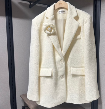 SOUIT東大門實拍女裝新品時尚休閑推薦熱賣真品夾克粗花呢SOUIT by mabel-L夾克圖色1