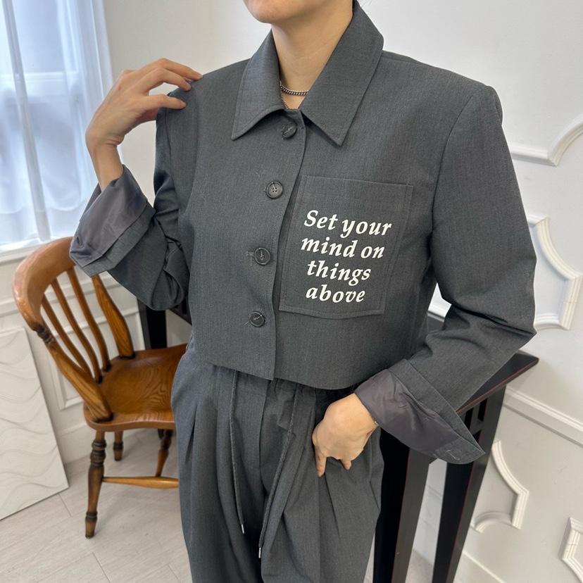 SOUIT韓國直郵女士新品真品26春夏人氣休閑熱賣職業時尚夾克SOUIT by mabel-L夾克