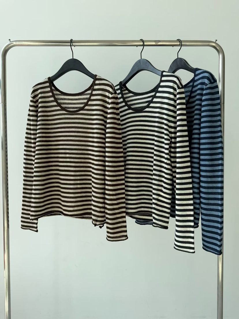 TAF東大門直郵女士新款休閑26春夏人氣推薦職業針織衫亞麻TAF針織衫