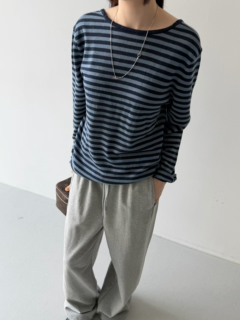 TAF東大門直郵女士新款休閑26春夏人氣推薦職業針織衫亞麻TAF針織衫