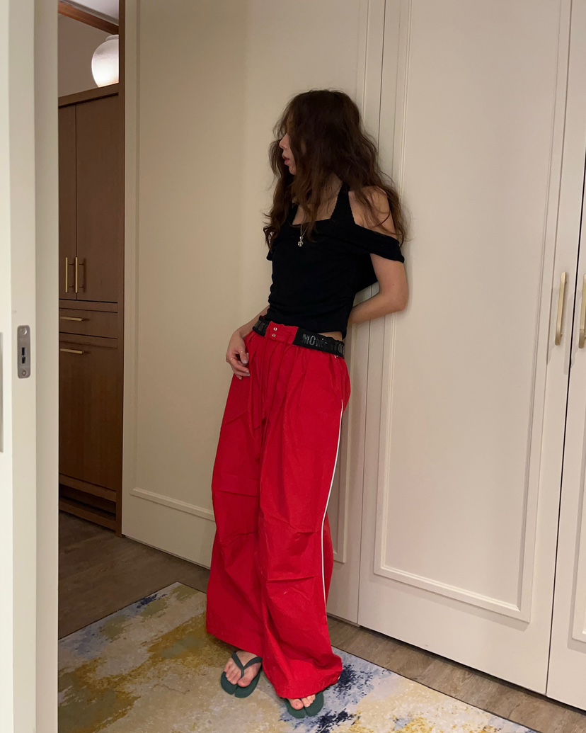 LOVE PULL東大門直郵女裝新款26春夏休閑推薦真品T恤褶皺LOVE PULLT恤