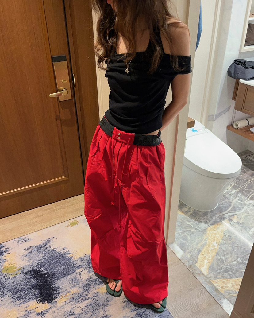 LOVE PULL東大門直郵女裝新款26春夏休閑推薦真品T恤褶皺LOVE PULLT恤