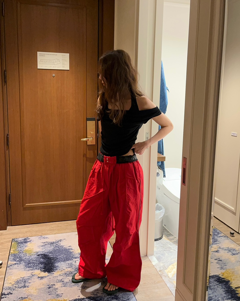 LOVE PULL東大門直郵女裝新款26春夏休閑推薦真品T恤褶皺LOVE PULLT恤