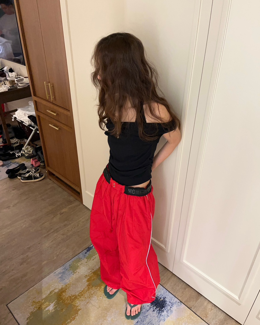 LOVE PULL東大門直郵女裝新款26春夏休閑推薦真品T恤褶皺LOVE PULLT恤