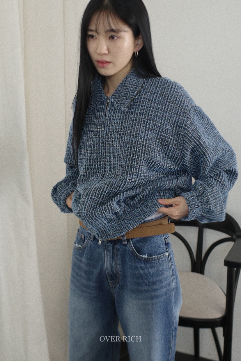 OVER RICH東大門代購女裝新款職業26春夏熱賣夾克粗花呢OVER RICH夾克