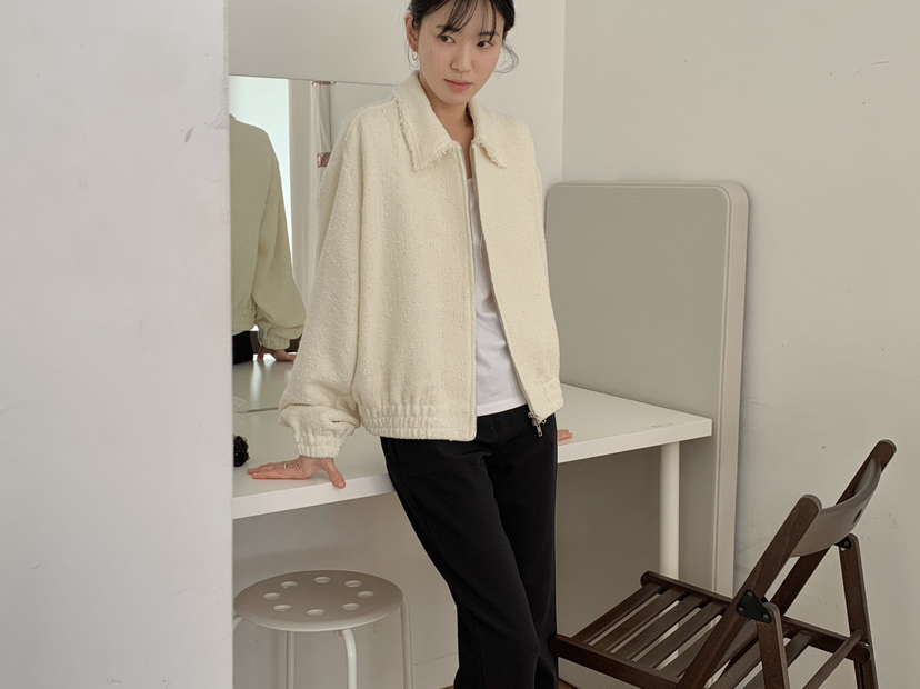 OVER RICH東大門代購女裝新款職業26春夏熱賣夾克粗花呢OVER RICH夾克