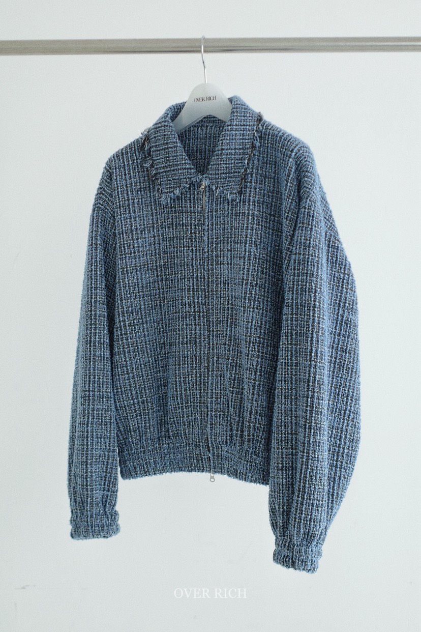 OVER RICH東大門代購女裝新款職業26春夏熱賣夾克粗花呢OVER RICH夾克圖色3