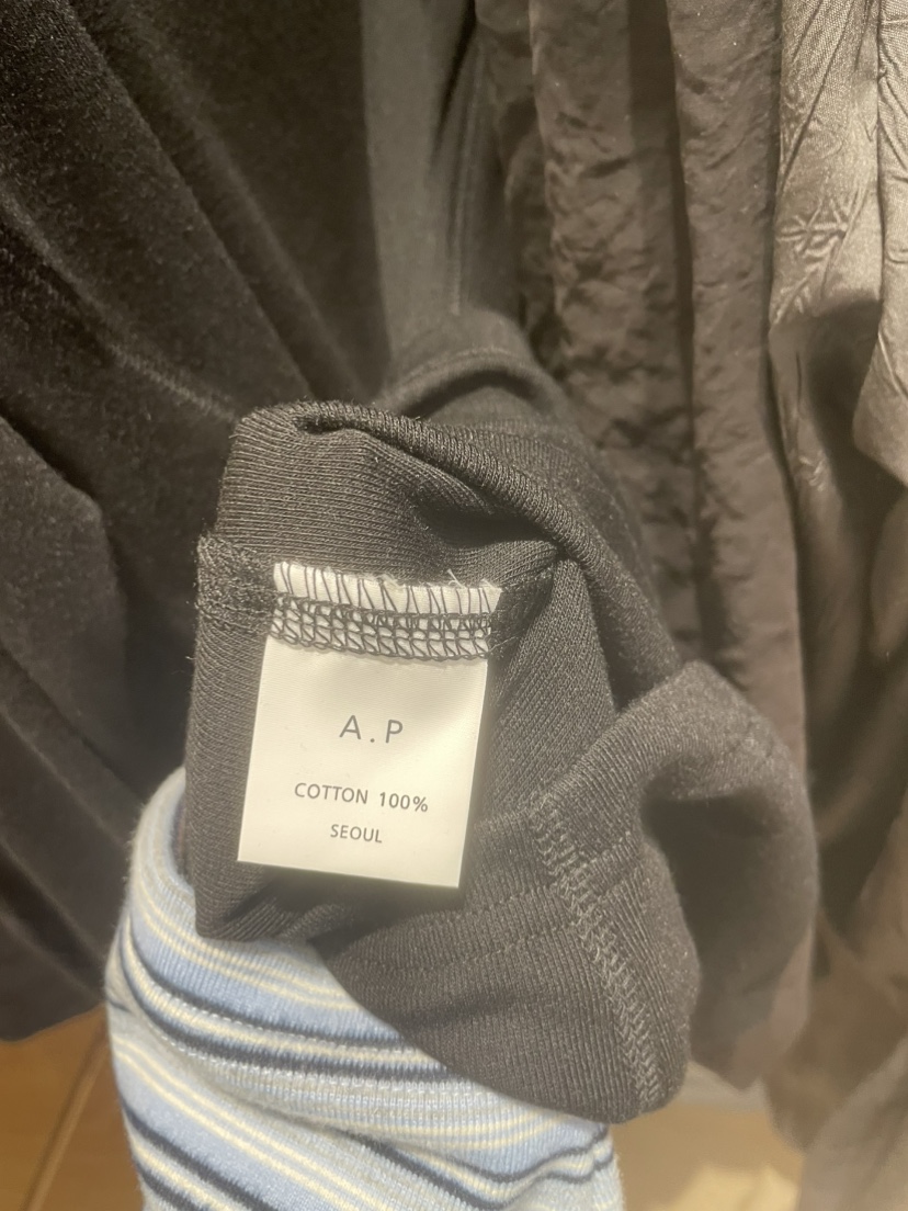 A P-STUDIO韓國代購女士新款26春夏休閑時尚真品長袖T恤A P-STUDIO長袖T恤