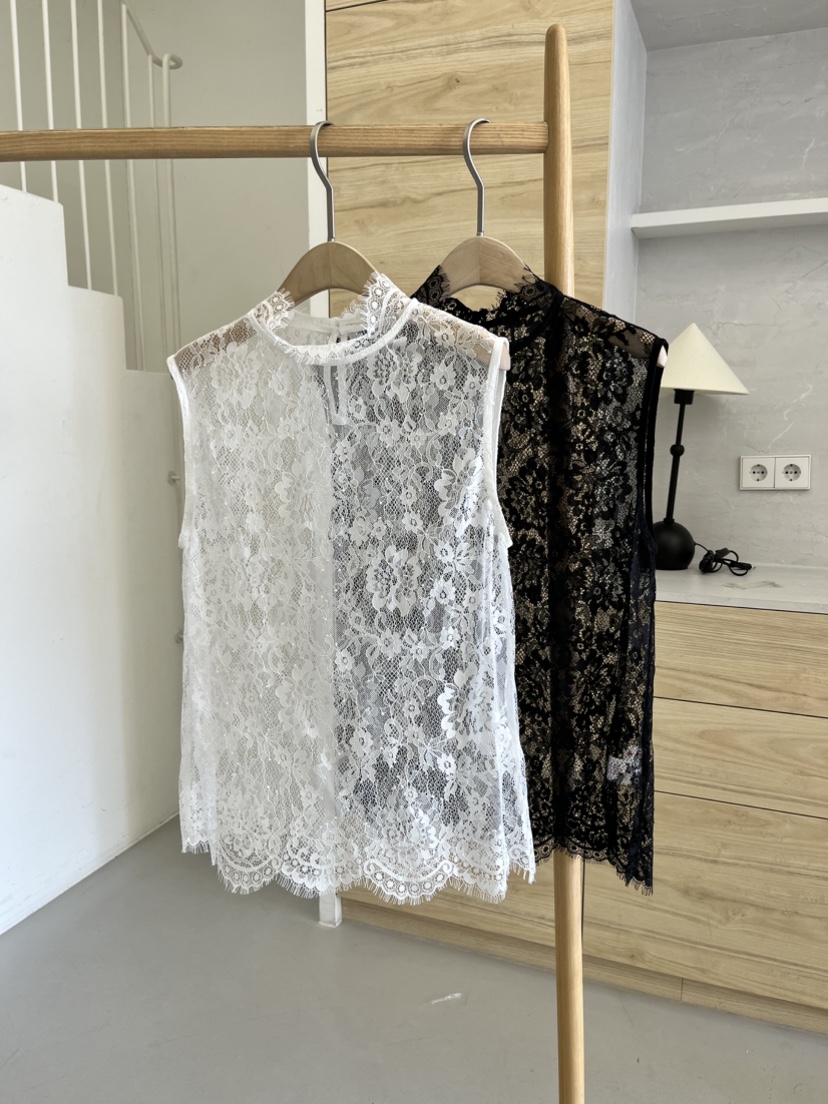 DARAK韓國直郵女裝新款時尚26春夏熱賣休閑襯衫蕾絲衫蕾絲DARAK襯衫/蕾絲衫