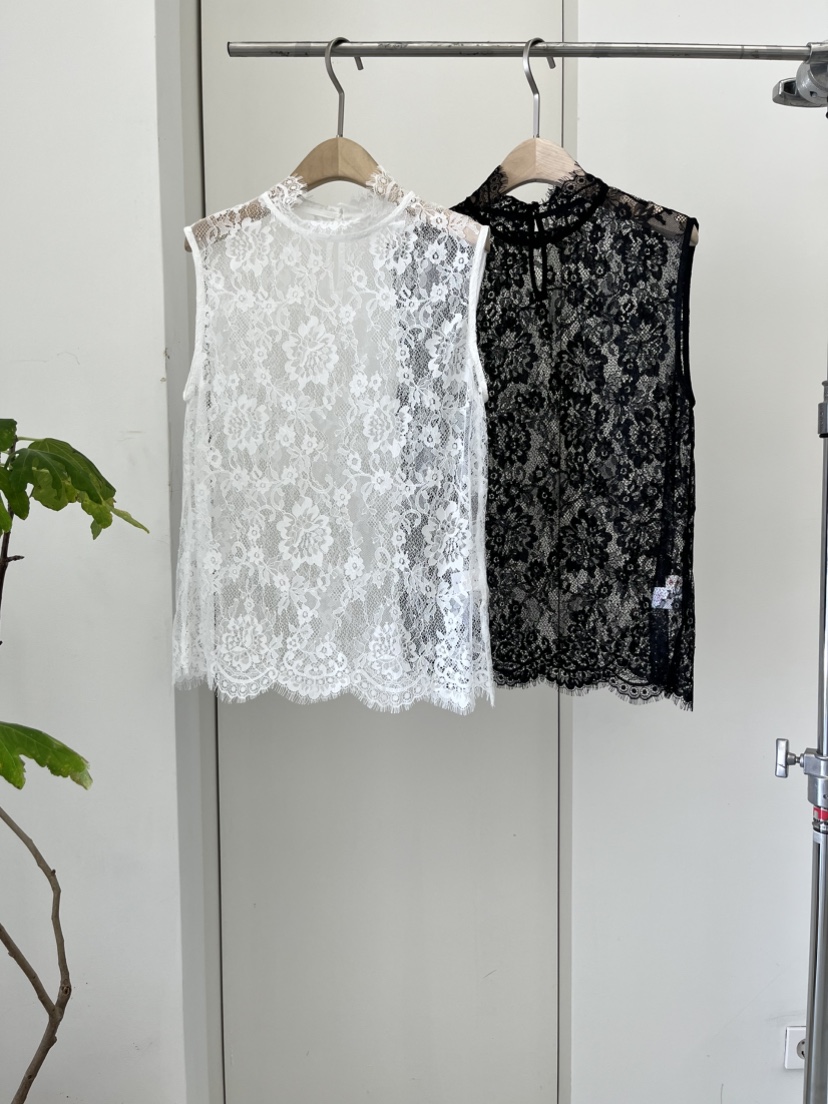 DARAK韓國直郵女裝新款時尚26春夏熱賣休閑襯衫蕾絲衫蕾絲DARAK襯衫/蕾絲衫