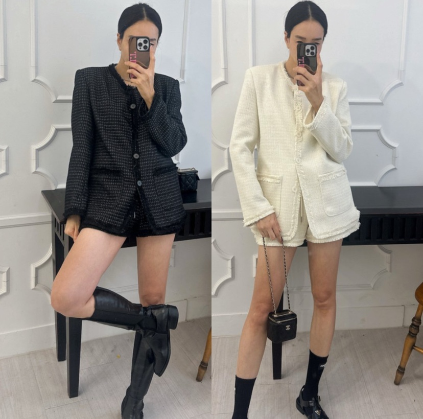 SOUIT東大門代購女士新款職業人氣休閑推薦時尚熱賣夾克花呢SOUIT by mabel-L夾克