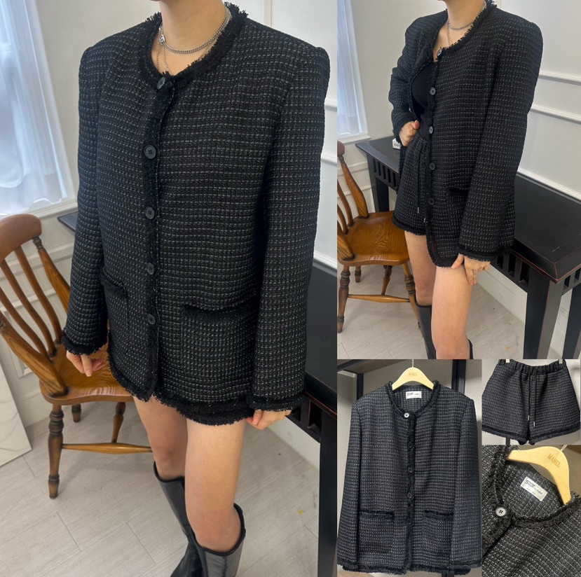 SOUIT東大門代購女士新款職業人氣休閑推薦時尚熱賣夾克花呢SOUIT by mabel-L夾克