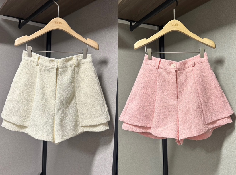 SOUIT東大門實拍女士新品時尚26春夏推薦職業真品短褲粗花呢SOUIT by mabel-L短褲