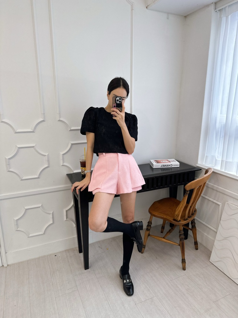 SOUIT東大門實拍女士新品時尚26春夏推薦職業真品短褲粗花呢SOUIT by mabel-L短褲