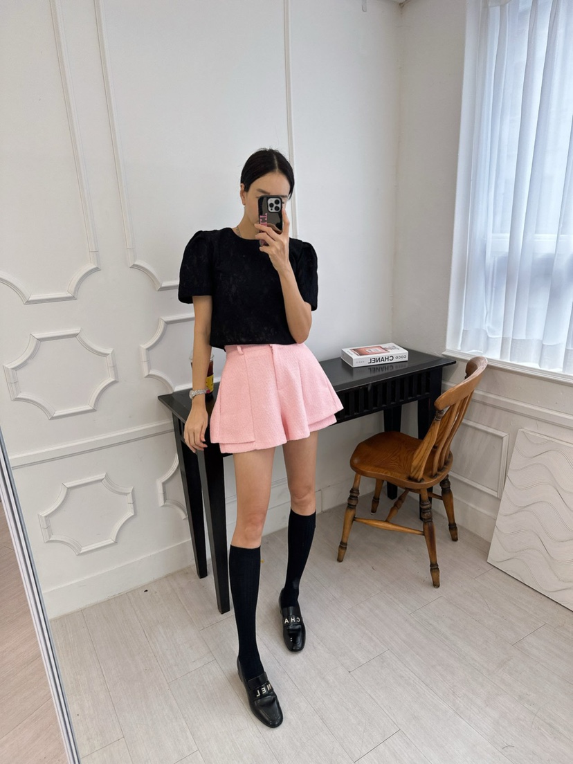 SOUIT東大門實拍女士新品時尚26春夏推薦職業真品短褲粗花呢SOUIT by mabel-L短褲