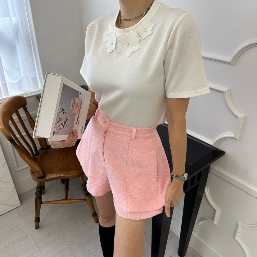 SOUIT東大門實拍女士新品時尚26春夏推薦職業真品短褲粗花呢SOUIT by mabel-L短褲