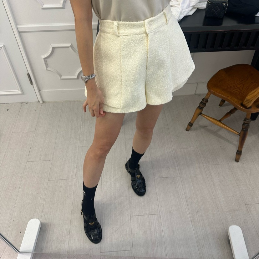 SOUIT東大門實拍女士新品時尚26春夏推薦職業真品短褲粗花呢SOUIT by mabel-L短褲