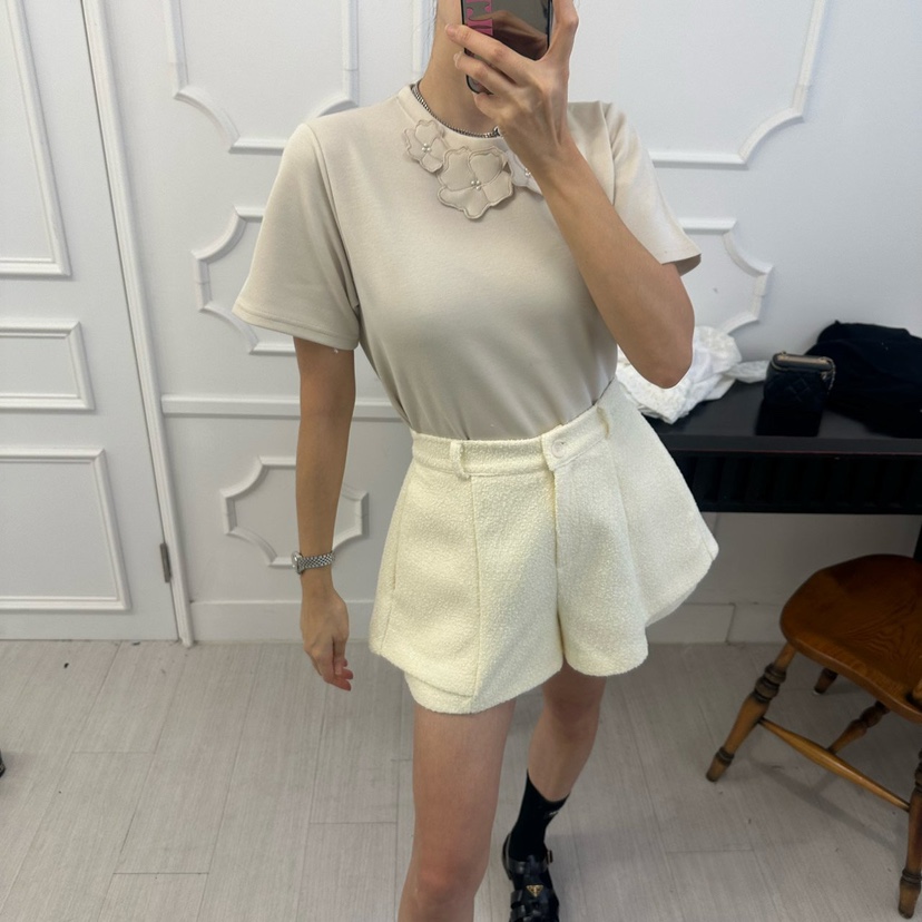 SOUIT東大門實拍女士新品時尚26春夏推薦職業真品短褲粗花呢SOUIT by mabel-L短褲