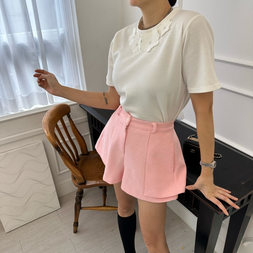 SOUIT東大門實拍女士新品時尚26春夏推薦職業真品短褲粗花呢SOUIT by mabel-L短褲