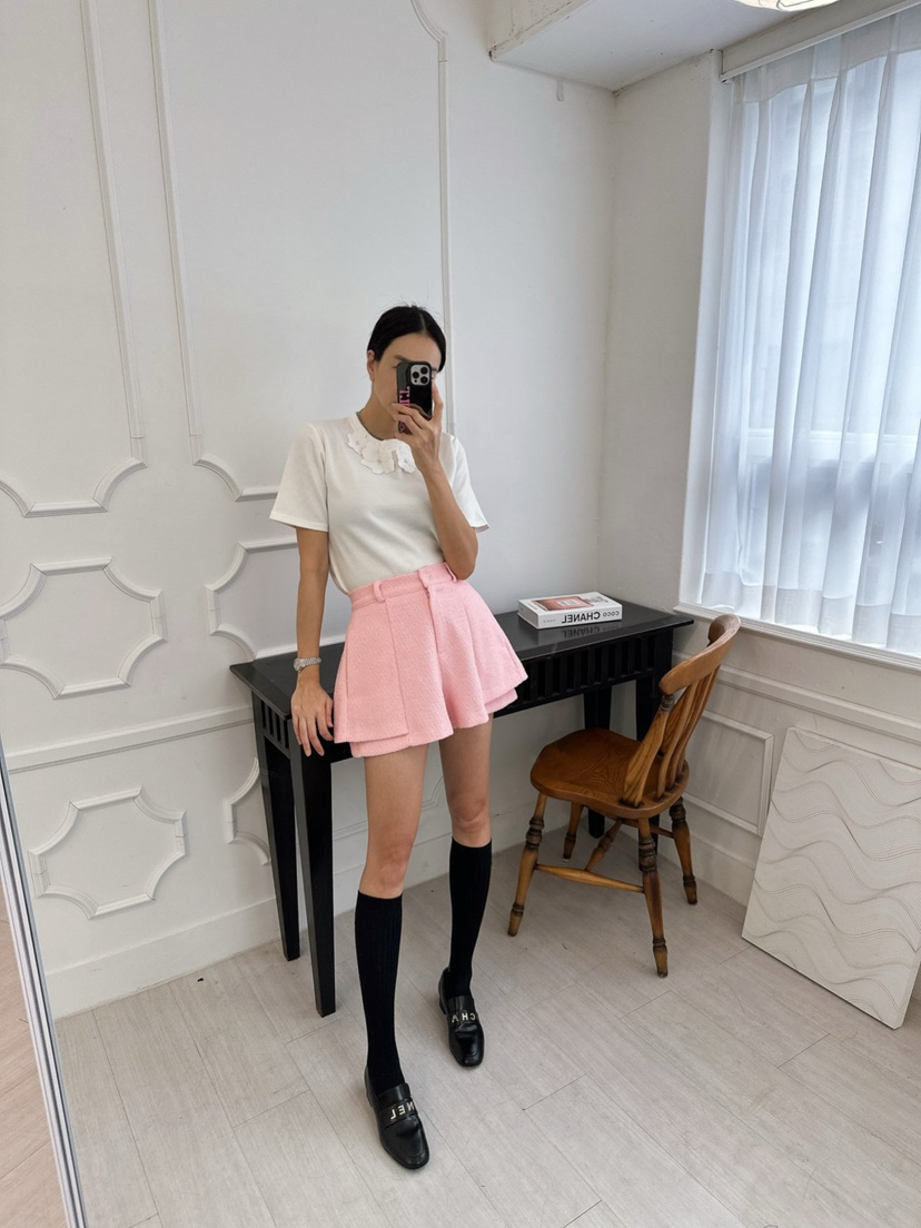 SOUIT東大門實拍女士新品時尚26春夏推薦職業真品短褲粗花呢SOUIT by mabel-L短褲