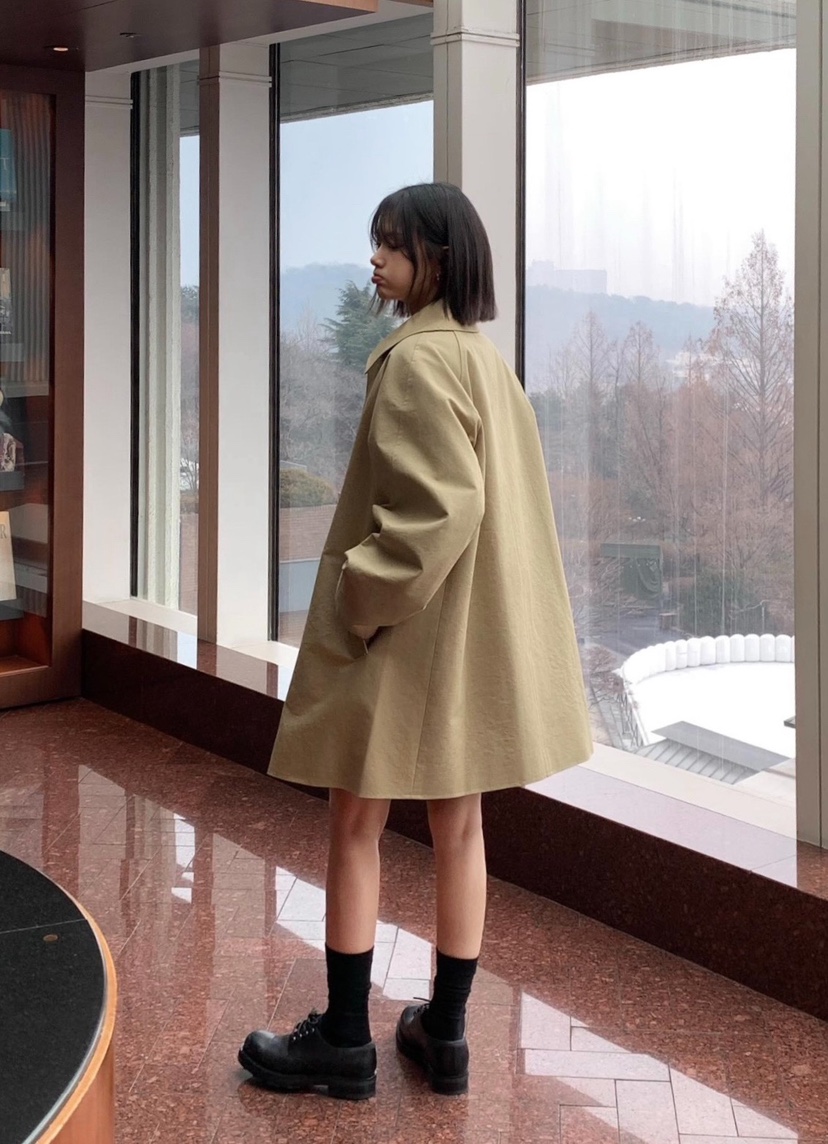 COURGETTE東大門實拍女士新款真品26春夏職業休閑長款風衣COURGETTE長款風衣