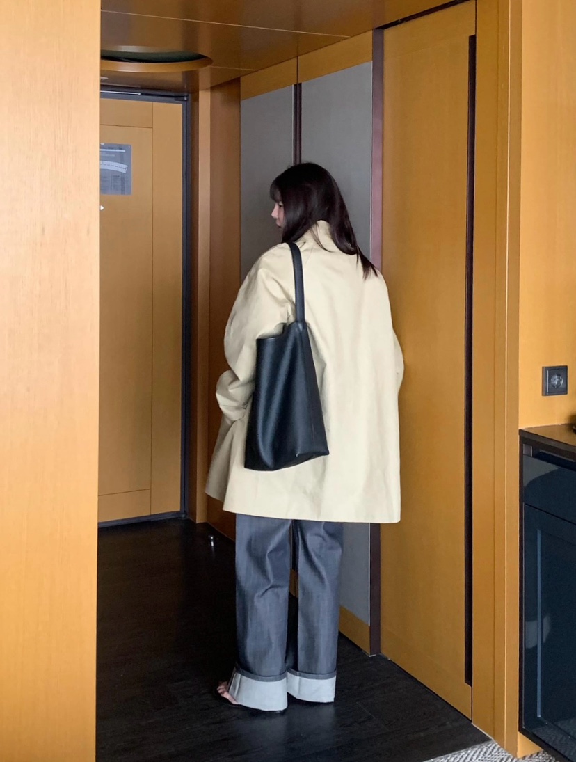 COURGETTE東大門實拍女士新款真品26春夏職業休閑長款風衣COURGETTE長款風衣