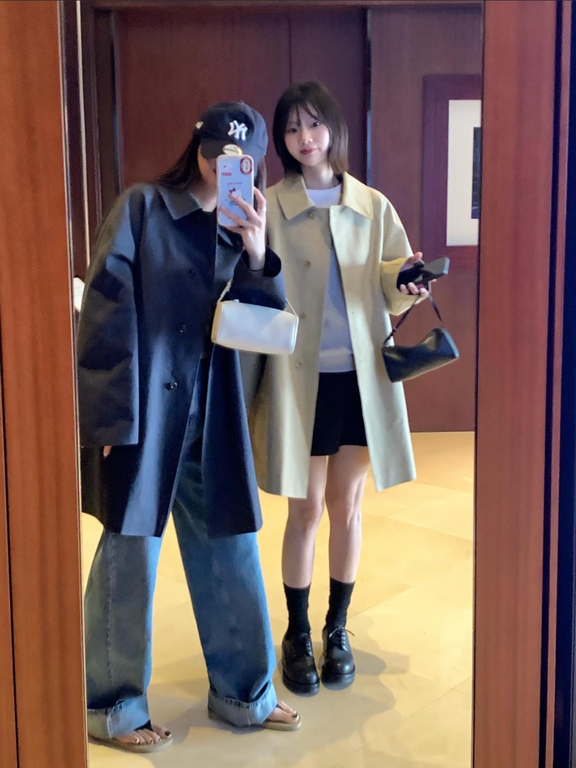 COURGETTE東大門實拍女士新款真品26春夏職業休閑長款風衣COURGETTE長款風衣