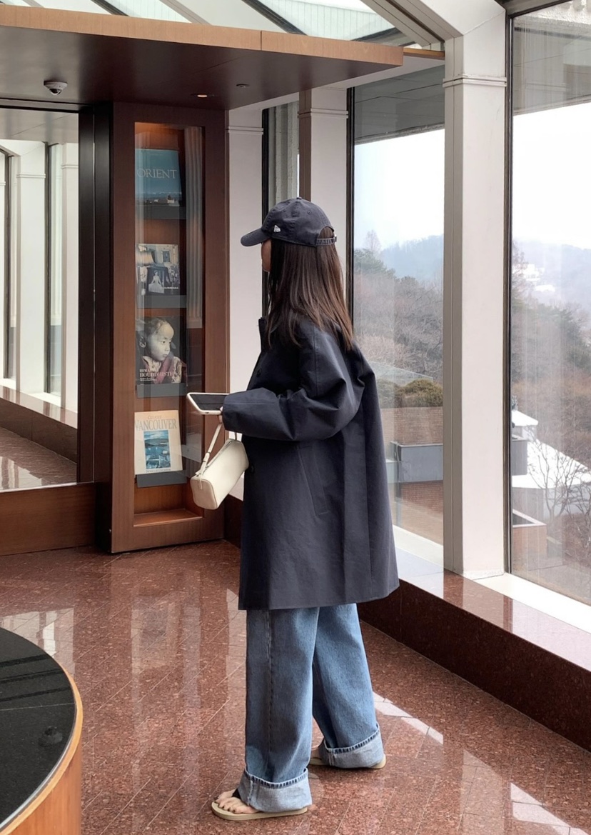 COURGETTE東大門實拍女士新款真品26春夏職業休閑長款風衣COURGETTE長款風衣