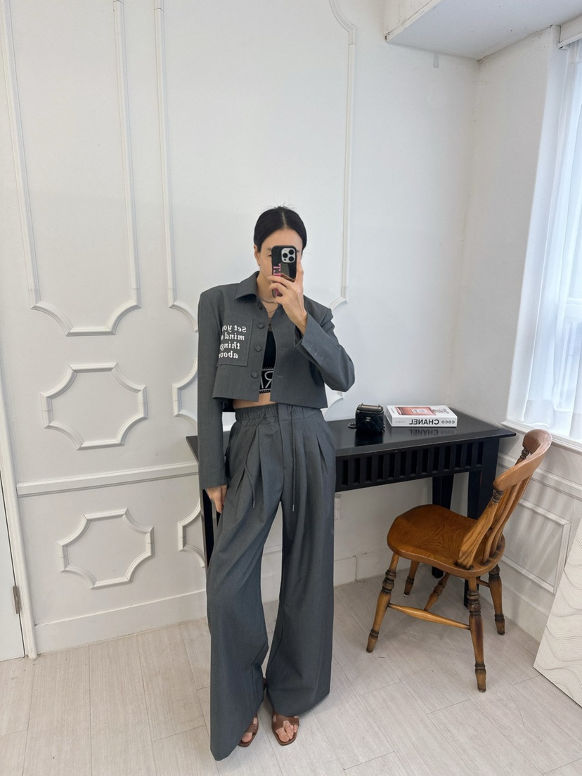 SOUIT東大門直郵女裝新品休閑職業熱賣26春夏推薦真品休閑褲SOUIT by mabel-L休閑褲