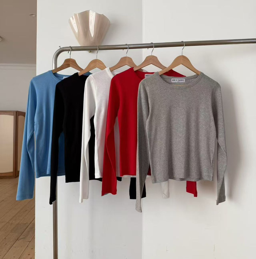HEYJUDE韓國直郵女士新品時尚人氣推薦熱賣26春夏長袖T恤HEYJUDE長袖T恤