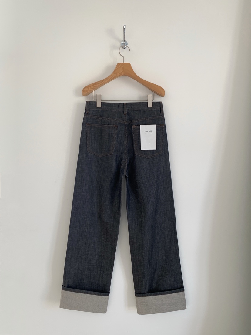 COURGETTE韓國代購女裝新品推薦休閑真品26春夏熱賣牛仔褲COURGETTE牛仔褲