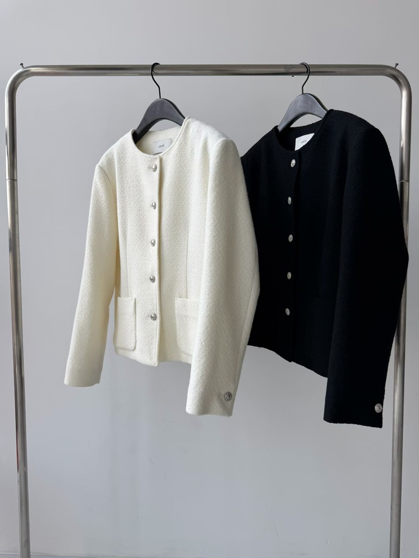 TAF韓國直郵女士新款26春夏熱賣職業真品人氣推薦夾克粗花呢TAF夾克