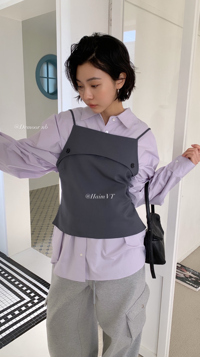 OVER RICH東大門直郵女裝新款人氣26春夏熱賣休閑吊帶背心OVER RICH吊帶/背心