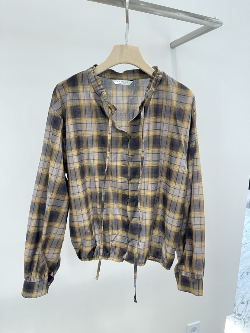 A P-STUDIO韓國代購女裝新品職業推薦休閑熱賣襯衫蕾絲衫A P-STUDIO襯衫/蕾絲衫圖色1