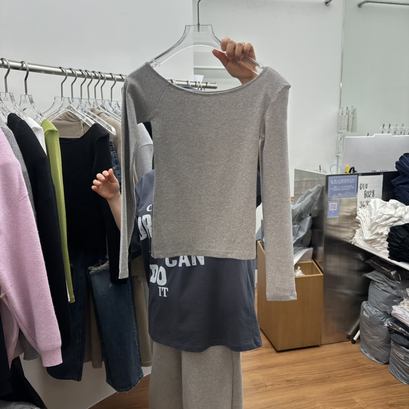 GABIZON韓國直郵女士新款時尚人氣休閑職業真品熱賣長袖T恤GABIZON長袖T恤圖色3