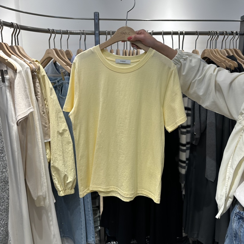 HABLE東大門代購女士新款職業26春夏時尚真品推薦休閑T恤HABLET恤圖色2