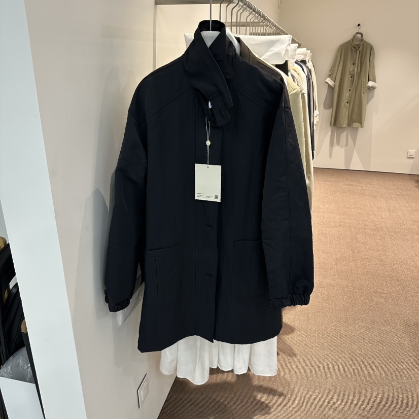 OVERTAKE東大門直郵女裝新款26春夏熱賣推薦長款風衣高領OVERTAKE長款風衣圖色2