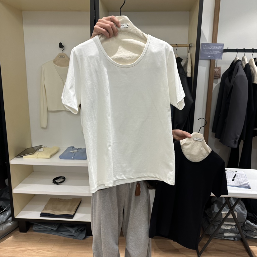 MUYBIEN東大門直郵女裝新款26春夏職業人氣推薦休閑時尚T恤MUYBIENT恤圖色1