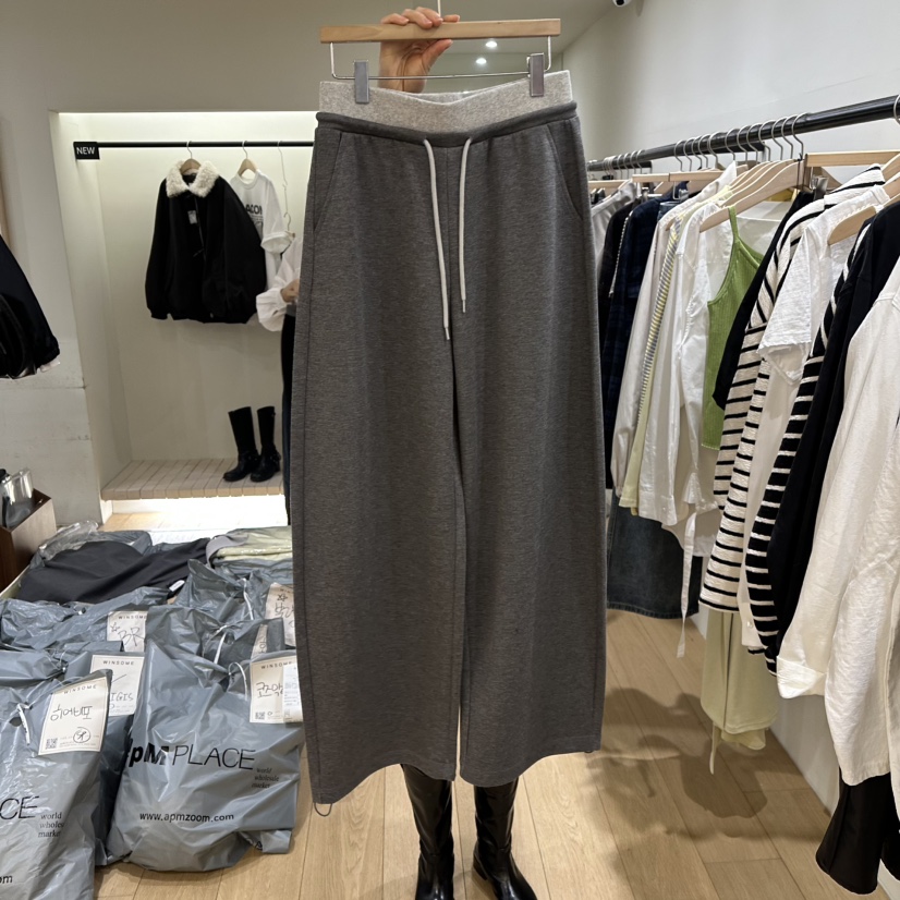 WINSOME東大門代購女士新款休閑26春夏推薦真品時尚休閑褲WINSOME休閑褲圖色1