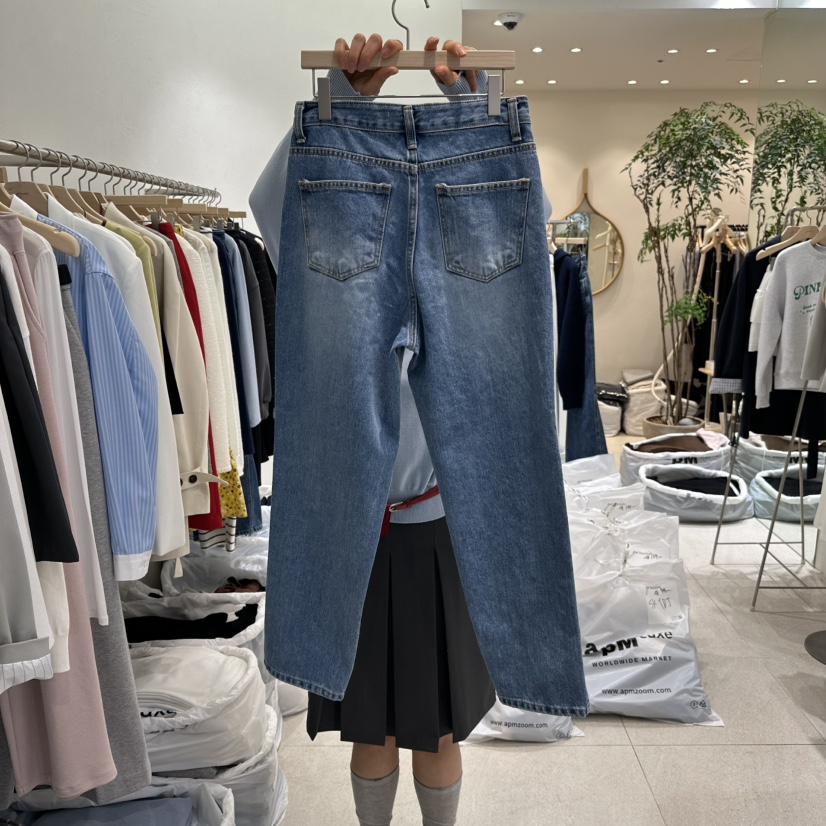 GRACIA韓國直郵女裝新款真品時尚休閑熱賣推薦職業牛仔褲GRACIA牛仔褲