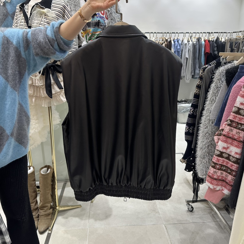 JENNY 1976韓國直郵女裝新款推薦時尚休閑熱賣26春夏馬甲皮革JENNY 1976馬甲