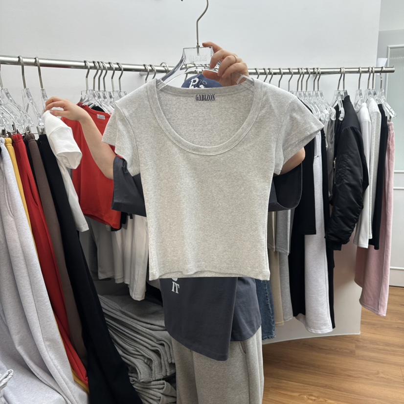GABIZON韓國代購女士新款人氣休閑26春夏職業推薦真品T恤GABIZONT恤圖色2
